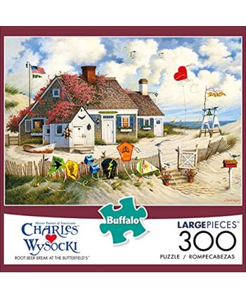 Buffalo Games Charles Wysocki Root Beer Break at the Butterfields 300 Large Piece Jigsaw Puzzle