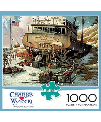 Buffalo Games Charles Wysocki Where The Buoys are 1000 Piece Jigsaw Puzzle