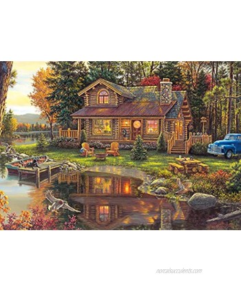 Buffalo Games Kim Norlien Peace Like a River 300 LARGE Piece Jigsaw Puzzle with Hidden Images