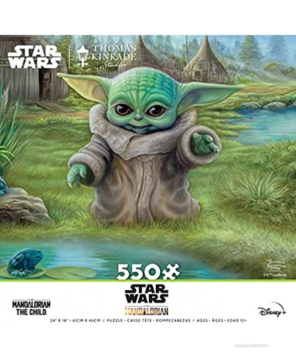 Ceaco 550 Piece Thomas Kinkade The Mandalorian Collection Childs Play Star Wars Jigsaw Puzzle Kids and Adults
