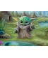 Ceaco 550 Piece Thomas Kinkade The Mandalorian Collection Childs Play Star Wars Jigsaw Puzzle Kids and Adults