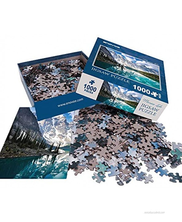 Enovoe 1000 Piece Jigsaw Puzzle Moraine Lake Large 27 x 20 Puzzles 1000 Piece for Adults and Kids
