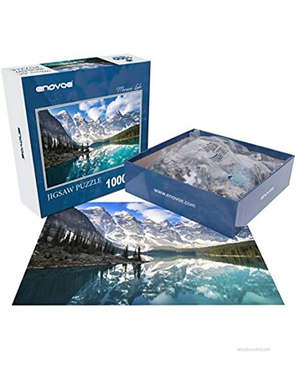 Enovoe 1000 Piece Jigsaw Puzzle Moraine Lake Large 27 x 20 Puzzles 1000 Piece for Adults and Kids