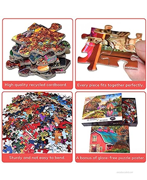 Jigsaw Puzzles for Adults 1000 Piece Puzzle for Adults 1000 Pieces Puzzle 1000 Pieces-Autumn Cottage 27.6X 19.7