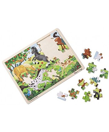 Melissa & Doug 48pc Wooden Jigsaw Puzzle Frolicking Horses