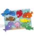 Melissa & Doug Colorful Fish Wooden Chunky Puzzle 8 pcs