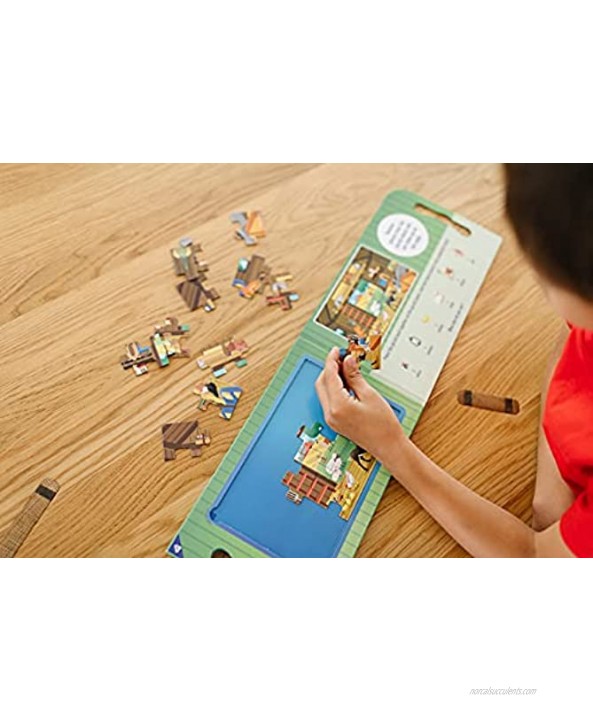 Melissa & Doug Take-Along Magnetic Jigsaw Puzzles Travel Toy – On The Farm 2 15-Piece Puzzles