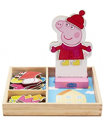 Peppa Pig Magnetic Wood Dress Up Puzzle 25 Piece