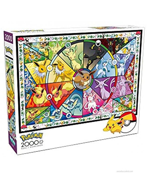 Pokemon Pokemon Eevee's Stained Glass 2000 Piece Jigsaw Puzzle