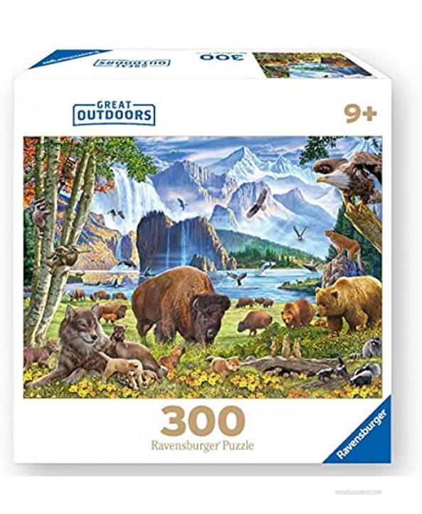 Ravensburger 82055 Great Outdoors Puzzle Series: North American Nature | 300 PC Puzzles for Adults – Every Piece is Unique Softclick Technology Means Pieces Fit Together