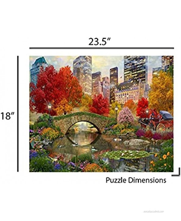 Springbok's 500 Piece Jigsaw Puzzle Central Park Paradise Made in USA