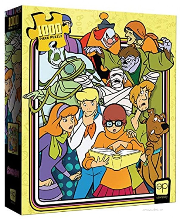 USAOPOLY Scooby-Doo Those Meddling Kids 1000 Piece Jigsaw Puzzle | Officially Licensed Scooby-Doo Merchandise | Collectible Puzzle Featuring Scooby-Doo Shaggy Velma Daphne and Fred