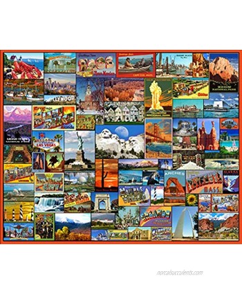 White Mountain Puzzles Best Places in America 1000 Piece Jigsaw Puzzle