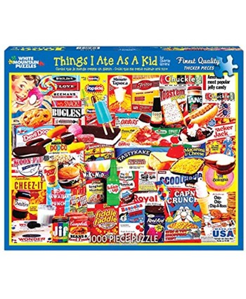 White Mountain Puzzles Things I Ate As A Kid Collage Puzzle 1000 Piece Jigsaw Puzzle