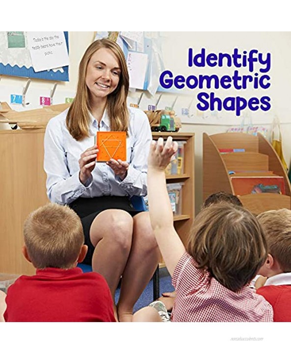 6 Pack Double-Sided Geoboard Mathematical Manipulative Material Array Block Geo Board Educational Toy for Kids with Rubber Bands and 15pcs Pattern Card STEM Shape Puzzle Brain Teaser Toy 5x5 Inch