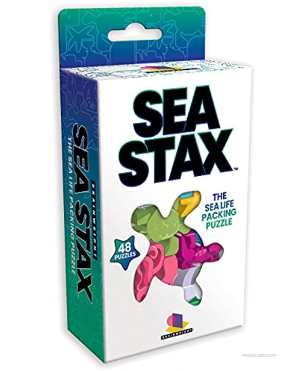 Brainwright Sea STAX The Deep Sea Creature Shaped Pattern Puzzle Packing Game Multi-Colored Brain Teaser Toy Kids and Adults
