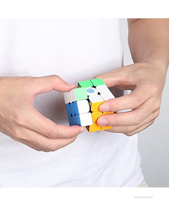 Coogam Gans 354 M Speed Cube Stickerless 3x3 Gan354 Magnetic Puzzle Speedcube with Extra Blue Bag