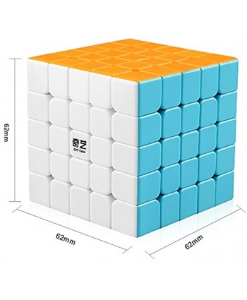 D-FantiX Qiyi Qizheng S 5x5 Speed Cube Stickerless 5x5x5 Magic Cube Puzzles Toys 62mm