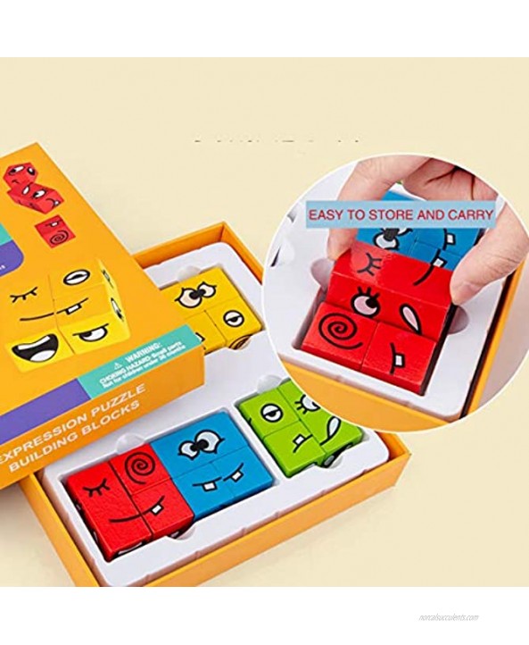 Kid Cube Game Preschool Magic Cubes Toys Speed Cube Set of 12 Cube Magic Twist Puzzle 3x2x1 Easy Turning 3D Puzzle Cube Games Preschool Building Twist Puzzle Cube For Matching 50 Pattern Cards For Kid