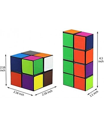 Magic Star Cube,SHONCO 2 in 1 Combo Infinity Cube Toy Transforming Geometric Puzzle 3D Assembly Fidget Stress Anxiety Relief Magic Puzzle Cubes for Kids and Adults