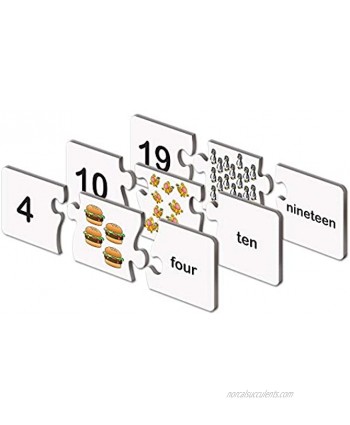 The Learning Journey: Match It! Numbers Self-Correcting Number & Counting Puzzles 3" H x 9" W x 0.1" D