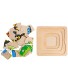 TOYANDONA Wooden Layered Puzzle Butterfly Growth Farm Animal Puzzle Life of a Butterfly Montessori Early Educational Toy for Toddler Birthday Gift