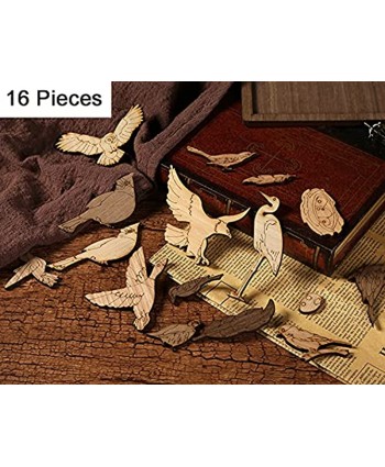 Yutianli Wooden Blocks Puzzle Brain Teasers Toy Puzzle Games for Kids and Adults High Difficulty Brain Burning Puzzle with Different Shapes of Wood Blocks