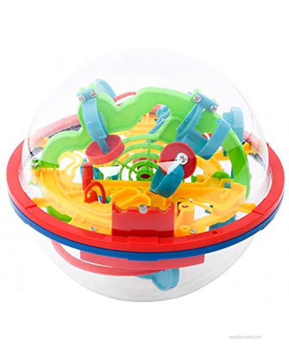 3D Maze Ball with 100 Challenging Best Gift Puzzle Game 3D Puzzle Toy Magical Maze Ball Brain Teasers Puzzle