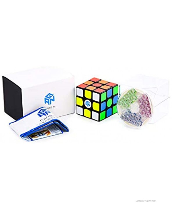 Cubelelo GAN 356 Air Master Edition 3x3 Black Premium Magic Cube with New Blue Core Speedcube Puzzle Magic Toy 3x3x3