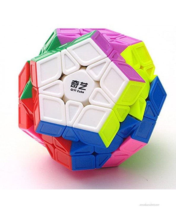 CuberSpeed Qiyi Megaminx Sculpted Stickerless Magic Cube Mofangge QiYi QiHeng S Stickerless Sculpted megaminx Speed Cube