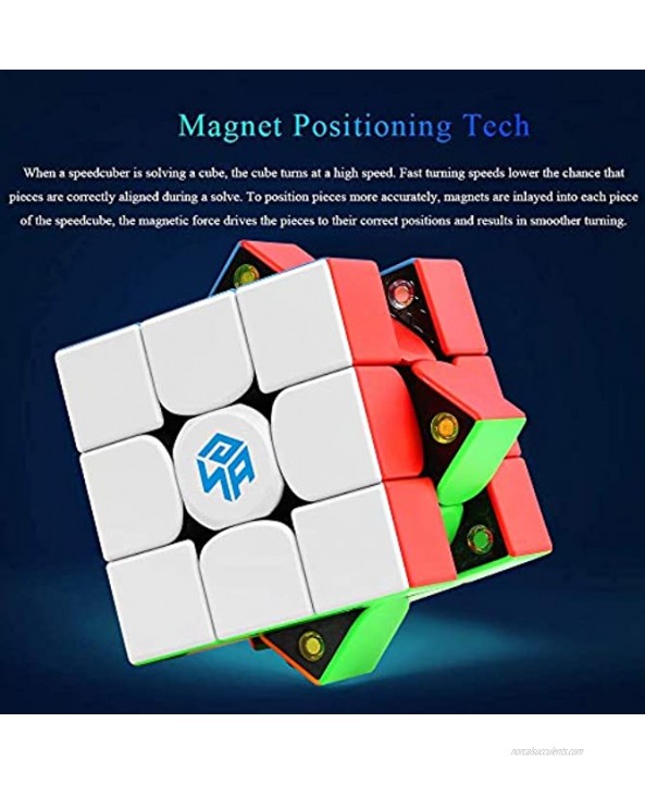 GAN 356 X 3x3 Speed Cube Stickerless Gans 356X 3by3 Magic Cube Magnetic Puzzle Cube 3x3x3 Numerical Ipg IPG V5 Version