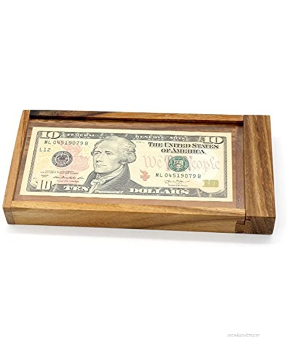 Gift Adult Surprise Money of The ATM Puzzles Wooden Gift Boxes Holder with Hidden Compartment Box to Be Money Puzzle Gift Boxes and Brain Teaser Puzzle Challenges with a Secret Lock Wood Designs