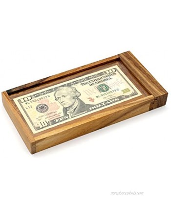 Gift Adult Surprise Money of The ATM Puzzles Wooden Gift Boxes Holder with Hidden Compartment Box to Be Money Puzzle Gift Boxes and Brain Teaser Puzzle Challenges with a Secret Lock Wood Designs