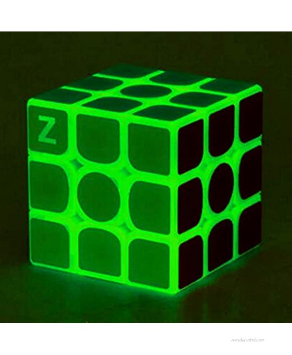 Green Luminous Speed Cube 3x3 Glow in Dark Magic Cube Puzzle Toy