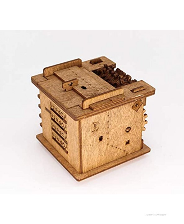 iDventure Cluebox Escape Room in a Box Schrödingers Cat Escape Game Smart Wooden Puzzle Unique Puzzle Games Escape Box Games Adults Puzzle Box for Kids 14+ Brainteaser with a Secret