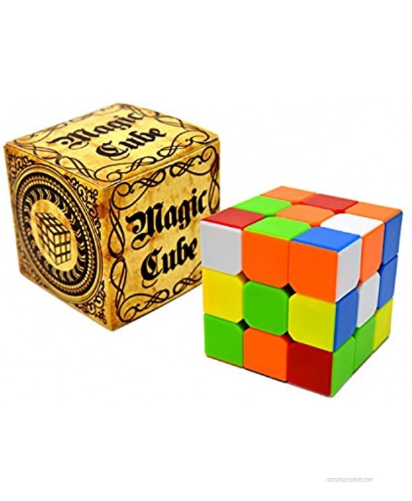Speed Cube 2 Pack Magic Cube 3x3 & 2x2 Puzzle Cube Easy Turning Sticker Free Anti-Pop Structure and Durable Adults and Kids Halloween Party Games Christmas Stocking Stuffers Gifts