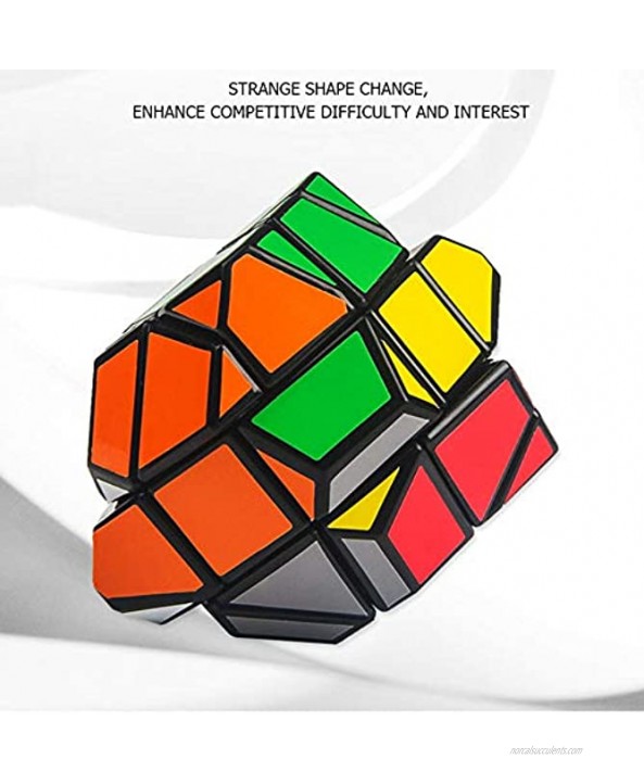 SUN-WAY Flying Saucer Speed Cube UFO Magic Cube Twisty Skewb Puzzle Cube Toys for Kids and Adults Black