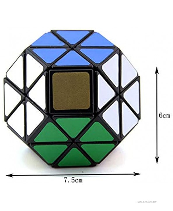 SUN-WAY Hydrangea Speed Cube 8-axis Octahedron Magic Cube Skewb Magic Cube Black