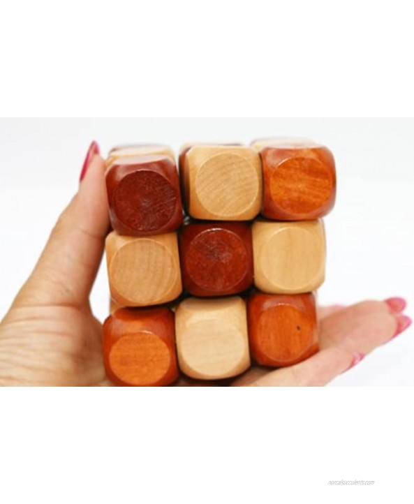 Toys of Wood Oxford Wooden Twist Cube IQ Puzzle Wooden Brain Teaser Brain Tteaser Puzzle for Children Teenager Adults Mens Gift Sets-Gift Sets for Him-Gifts for Men Who Have Everything