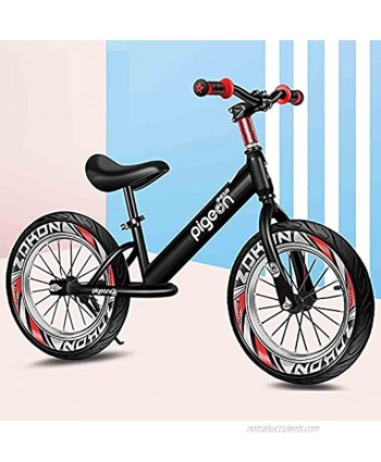 WWFAN Boys Bike 16 Inch Kids Bike Ages 5-9 Kids Lightweight Bikes Youth Mountain Bike No Pedal Beginner Training Bicycle with Air Tire Safe Secure Color : Black-2