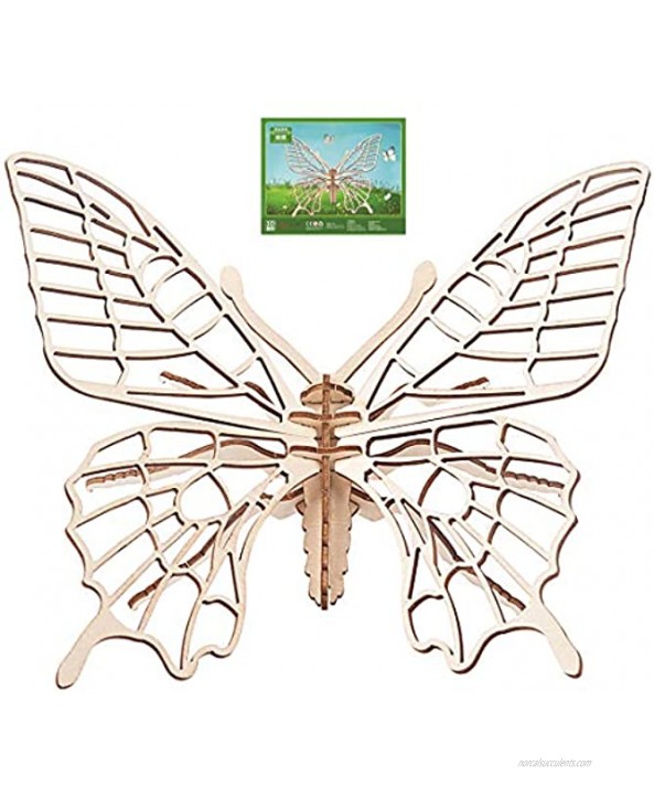 3D Wooden Insect Puzzle 6 Piece Set DIY Animal Skeleton Assembly Model Puzzle Wooden Crafts 3D Puzzle STEM Toys Gifts for Kids and Adults Teens Boys Girls