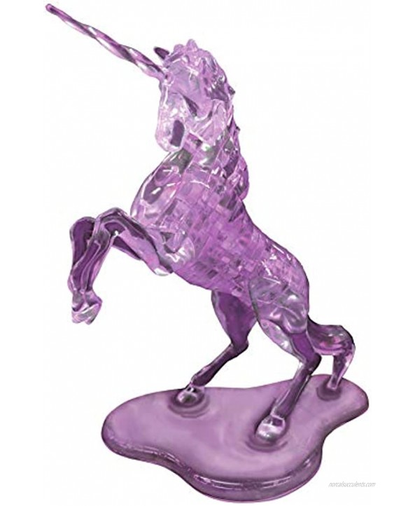 BePuzzled BEPUA Deluxe 3D Crystal Puzzle-Unicorn Fun Yet Challenging Brain Teaser That Will Test Your Skills & Imagination for Ages 12+Purple Model Number: 31060M