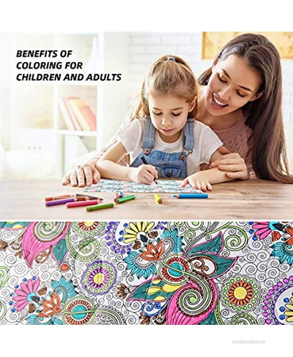 Bessmate 3D Coloring Puzzle Set 4 Animals Painting Puzzles with 12 Pen Markers Creativity DIY Gift for Boys Girls Age 8-12 Years Old Kids