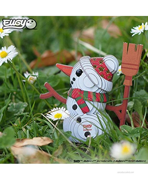 EUGY 056 Snowman Eco-Friendly 3D Paper Puzzle