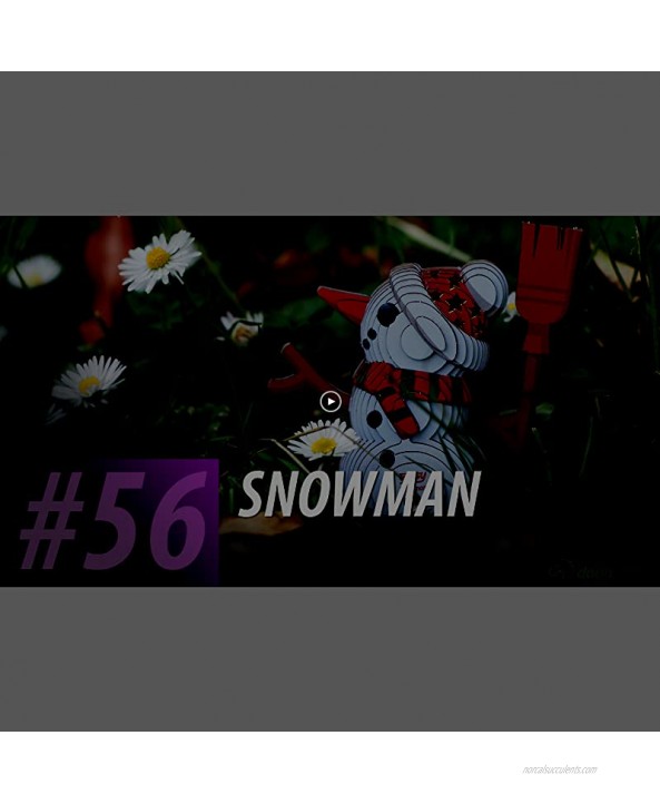 EUGY 056 Snowman Eco-Friendly 3D Paper Puzzle