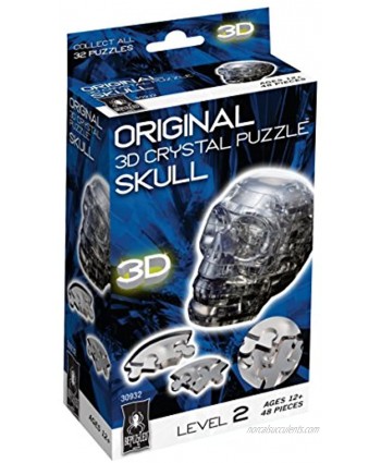 Original 3D Crystal Puzzle Skull Black