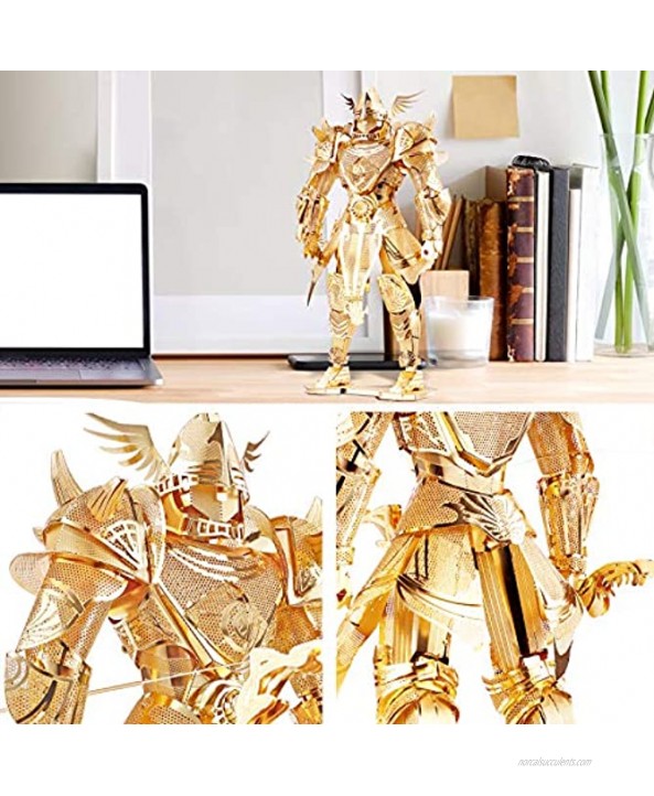 Piececool 3D Gundam Model Kits-Knight of Firmament 3D Metal Puzzle DIY Craft Kit for Adults Stress Relief Great Birthday Gifts for Teen Boys 134 Pcs