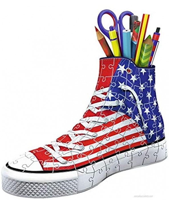 Ravensburger Sneaker American Style 108 Piece 3D Jigsaw Puzzle for Kids and Adults Easy Click Technology Means Pieces Fit Together Perfectly