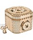 ROBOTIME 3D Wooden Treasure Box Puzzle Unique Model Kits to Build Mechanical Engineering Kits Great Birthday for Adults and Children Age 14+