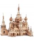 ROBOX Wooden 3D Puzzle for Adults- Assembled Construction Building Puzzles St. Basil's Cathedral DIY Building Models Kits